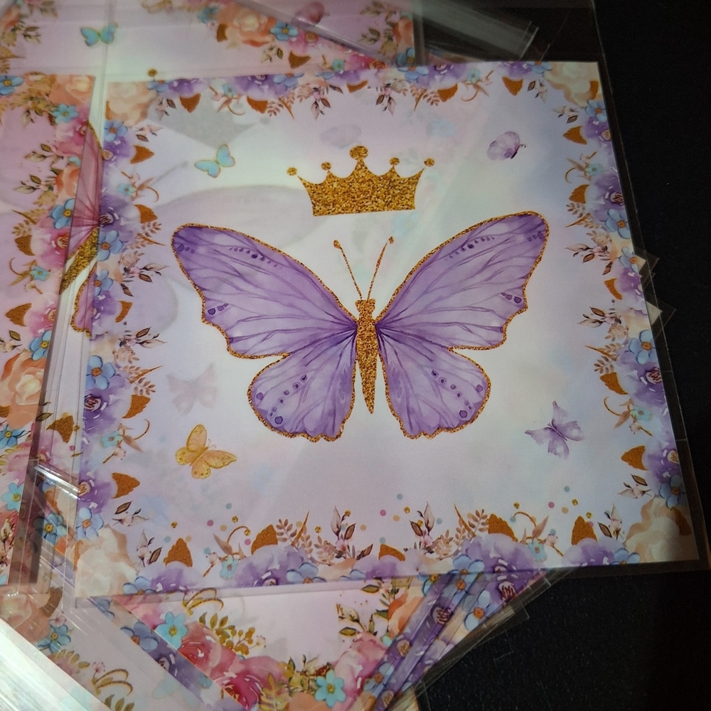 20ct. Resealable Bags - Butterflies - Pink and Purple 5x6 🦋LAST ONE - Picture 3 of 5